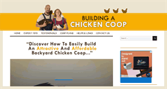 Desktop Screenshot of buildingachickencoop.com